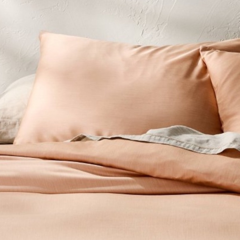 NEW Casaluna Light Adobe Clay Blissful Rayon from Bamboo Pillow Sham, King